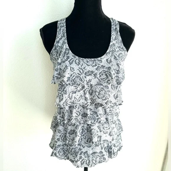 FLORAL RUFFLE TANK - Picture 8 of 9
